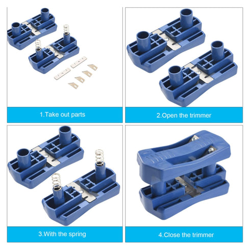 Banding Trimmer Machine Kit, Manual Band Cutter Tool for Trimming Woodworking Melamine Board, Veneer, Plastic