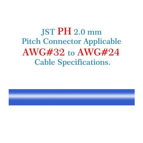 JST PH 2.0 mm Pitch 2-Pin JST Wiring Connecting IC Male Plugs, 50 Sets/200 Pieces Connector Kit