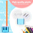 Teling 216 Pcs Dual Holes Manual Pencil Sharpeners, Colorful Handheld Pencil Sharpener with Lid for School, Home