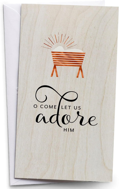 DaySpring Little Inspirations O Come Let Us Adore Him - 16 Christmas Boxed Cards, KJV (10369)