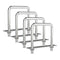 4 Sets 304 Stainless Steel Square U-Bolts, M10 with Nuts for Automobiles Trailer and Industrial Parts