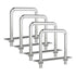 4 Sets 304 Stainless Steel Square U-Bolts, M10 with Nuts for Automobiles Trailer and Industrial Parts