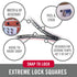 6 Sets 1-Inch Velcro Brand Extreme Lock Mounting Squares | Built to Withstand Harsh Weather | Attach Electronic