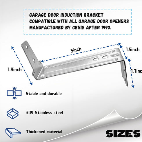 Garage Door Sensor Bracket Replacement for Genie/Overhead Garage Door Sensors, Compatible with Garage Door Sensor