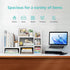 NUTIKAS Desk Shelves Desktop Organizer Shlef - White Office Organization for Top of Desk Organizers and Accessories