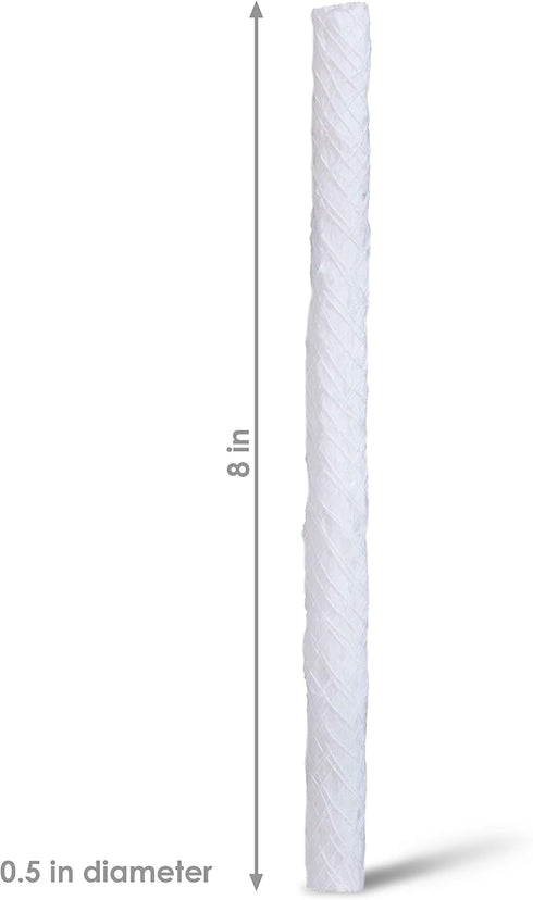 Sunnydaze Replacement Fiberglass Wicks for Outdoor Tiki Torches and Lamps, Set of 16