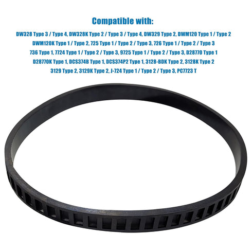 650721-00 Replacement Bandsaw Rubber Tires for Dewalt DCS374, DWM120, DW328, DW329