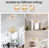 K9 Farmhouse Crystal Chandelier Gold Modern Crystal Ceiling Chandelier Lighting Fixture, Hanging Pendant Light Fixture