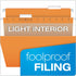 Pendaflex Recycled Hanging Folders, Legal Size, Orange, 1/5 Cut, 25/BX