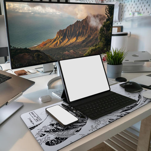 Long Gaming Mouse Pad 31.5 x 11.8 inches, Extended Anime Mouse Mat with Non-Slip Base for Gaming and Office
