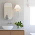 Wall Sconces Indoor Wall Light Fixtures with Pleated Fabric Shade Bathroom Vanity Sconces Wall Lighting Dresser