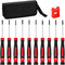 11-Piece Precision Screwdriver Set - Magnetic Mini Screwdrivers for Eyeglasses, Watches, and Phones, Portable Storage