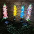 Solar Outdoor Lights Violet Flower Garden Lights Waterproof Led Lights Hyacinth Decorative Lights for Yard, Pathways