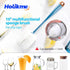 Holikme Tube Straw Brush Cleaning Set, Long Handle Bottle Cleaner for Narrow Neck Beer Bottles, Wine Decanter, Azul