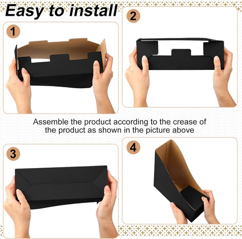 Thenshop 24 Pcs Cardboard Magazine File Holders, Magazine Book Bin Box with Label Sticker, Magazine Paper Organizer for