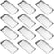 12 PCS Small Surgical Tray, 8.86 x 4.7 Inch Stainless Steel Medical Tray for Tattoo, Resin, Lab Supplies