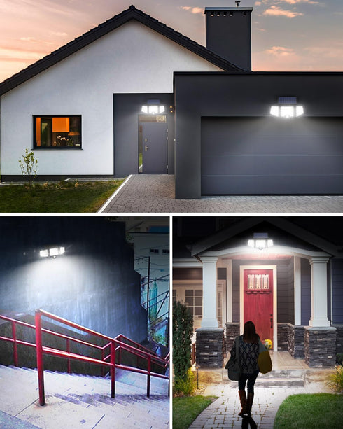 WL4000 3 270 IP65 LE Solar Lights for Outside, Solar Lights Outdoor with Motion Sensor, High Brightness, Adjustable