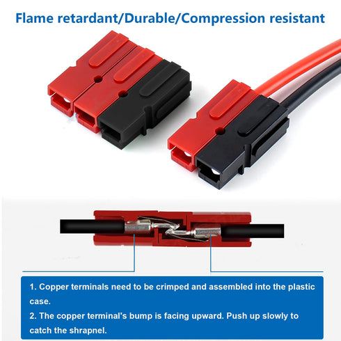 smseace 70pcs 15/30/45Amp Power Connectors with PVC Cover, Quick Disconnect Power Pole connectors for 20-10AWG