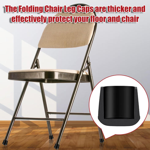 96 (3/4 Inch) Treela Pcs Folding Chair Leg Caps Heavy Duty Rubber Chair End Caps Non Marring Furniture Leg Cap Round