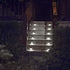 XLUX Solar Powered Lights for Deck Steps, Outdoor Waterproof LED Lamp, White Light 2 Pack