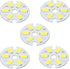 MECCANIXITY COB LED Light Chip Bead 3W 120lm 6000-6500K, 23mm 9-11VDC Energy Saving Bulb, 10Pcs