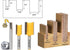 Set 3 1/4-Inch 14323q YONICO Router Bits Dado Straight Bit Undersize Plywood Bit Shank
