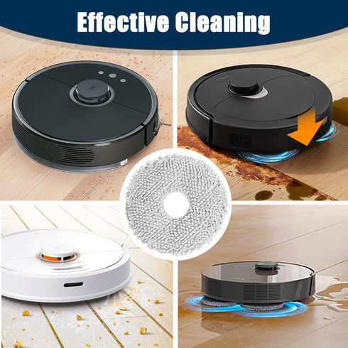 8 Pack Mop Pads Compatible with Dreametech L10s Ultra L10 Ultra L20 Ultra X20 Pro Robot Vacuum