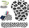 Keyboard Wrist Rest Pad Ergonomic Mouse Pad Set, Non-Slip PU Base for Laptop, Home, Gaming, Office