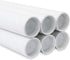 MagicWater Supply Mailing Tube - 1.5 in x 12 in, White - 6 Pack for Shipping and Storage of Arts, Crafts, Documents