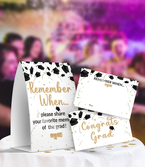 Pazag Pack 1 50 2026(008) Graduation Share a Memory Cards - of Sign And Memory Cards, Graduation Party Supplies