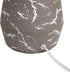LT1171-TAU 13.78" Simple Designs Chic Glow Marble Inspired Ceramic Table Lamp with Fabric Shade, for Bedroom, Office