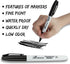 Permanent Markers, 128 Count Black Fine Point, Waterproof & Smear Proof Markers for School, Office, Home