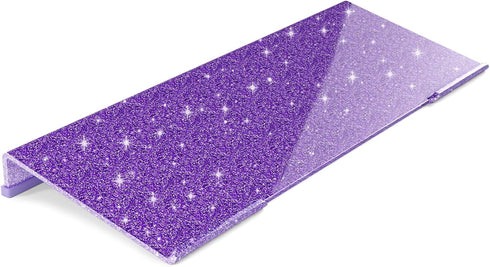 Rulyyo Ergonomic Computer Keyboard Stand - 17 Inch Glitter Purple Acrylic Keyboard Riser