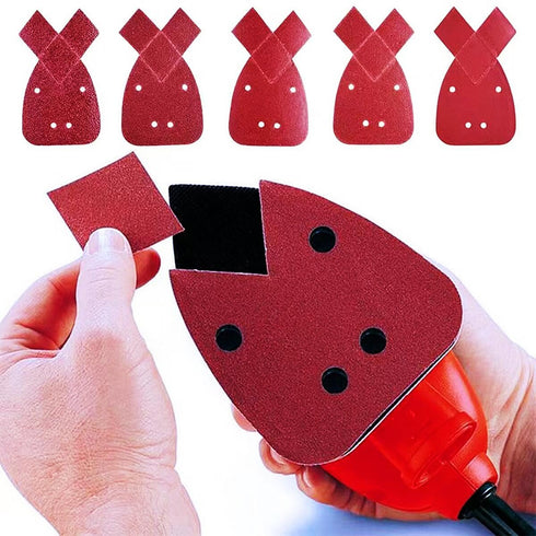 DUSJVYUE 50pcs 180 Sanders,4 2 Grit Sanding Sheets for Black and Decker Mouse Holes Hook and Loop Mouse Sander