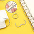LVYKING 50 0.75 Inch Pcs Metallic Loose Leaf Binder Rings, Keychain Key Rings, Metal Rings for Index Cards Flash Cards