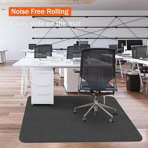 Office Chair Mat 30"x55" for Hard Floors, Heavy Duty Slip Resistant Under Desk Mat for Hardwood