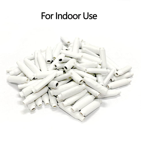 Low Votage Wire B Connectors with Filled Gel for Telephone Alarm Wire Crimp Bean Splice, Wet Blue 100pcs + Dry White 100pcs