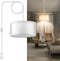 SLYYMY Plug in Pendant Light, 15FT White Cord Hanging Lights with Plug in