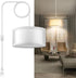SLYYMY Plug in Pendant Light, 15FT White Cord Hanging Lights with Plug in