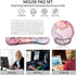 Keyboard Wrist Rest and Mouse Pad Set, Ergonomic Memory Foam Mouse Pad for Gaming and Office, Pain Relief Support