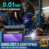 2 4.25, 11, 2pcs Welding Lens x Auto Darkening Welding Lens, Shade True Color Blue Technology, with Replacement Outside