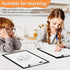 Black Clipboards, PANDRI 26 Pack Plastic Black Clipboards with Low Profile Clip, 12.5 x 9 Standard Letter Size for