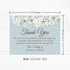 5.5x4.25 White Floral Cherry Blossom Sympathy Thank You Cards, Funeral Thank You Cards, Personalized Bereavement Notes