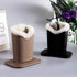 HDBHSBE 2 Packs Eyeglass Holder Eyeglass Holder Stand PU Leather with Soft Plush Lining, Black Glasses for Nightstand
