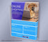 8.5" Marketing Holders Window Mount Brochure Holder Wide with Suction Cups for Flyer Display Clear Acrylic Glass Mount