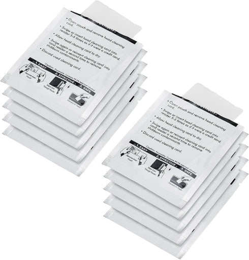 Replacement LabelWriter Cleaning Cards for DYMO Printers, 60622 Thermal Card Fits Dymo 300,310,315,320,330,400,450,10pcs