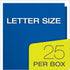Oxford Twin-Pocket Folders, Textured Paper, Letter Size, Royal Blue, Box of 25, Holds 100 Sheets