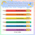 Spakon 48 Pack Operation Christmas Mini Pencils - Bulk Inspirational Golf Pencils with Eraser for School and Party