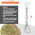 TKK G80 Transport Binder Chain, 3/8 Inch x 8 Foot Heavy Duty Chain for Transporting and Towing Equipment