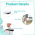 CIATBYYJ 2Pcs 2.2inch Office Cubicle Mirrors, Adjustable Monitor Mirror to See Behind You for Work Accessories, Small